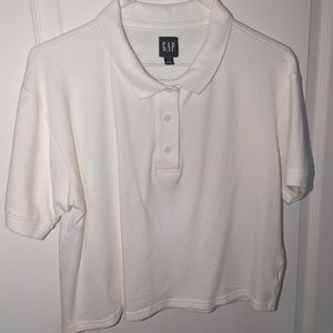 Gap white polo t-shirt size small